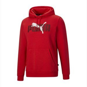 Puma Layered Graphic Mens Long Sleeve Hoodie Size Small